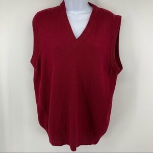 Pendleton Sz‎ Large Burgundy Wool Vest